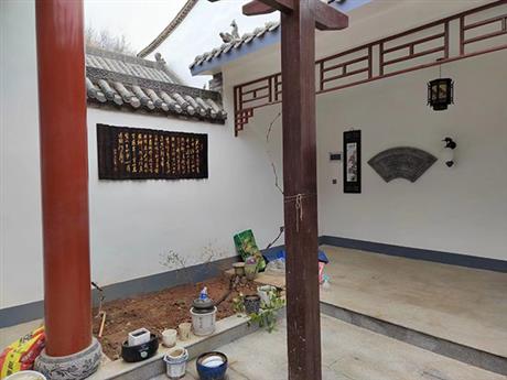 古建四合院一角